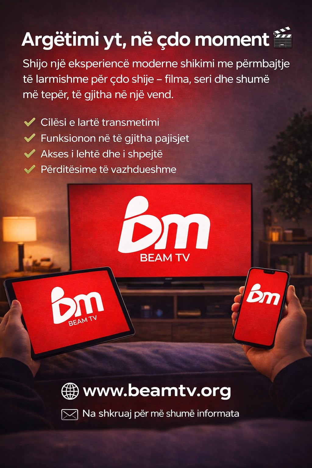 BeamTV në të gjitha pajisjet